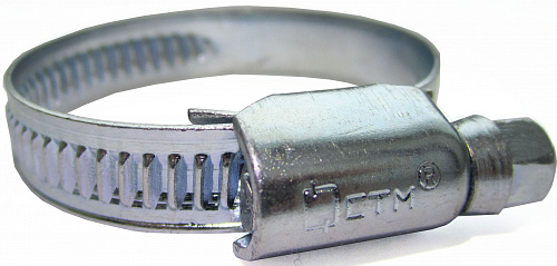 Хомут стальной винтовой 4" (78-102 мм) 9 мм