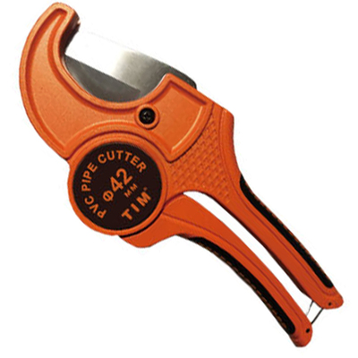 Ножницы для резки м/п и полимерной трубы, оранжевые Ø16-63мм TIM160