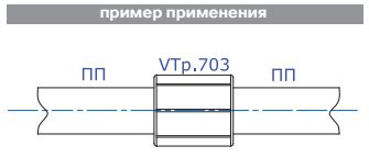 Муфта PPR 20мм VTp.703.0.020