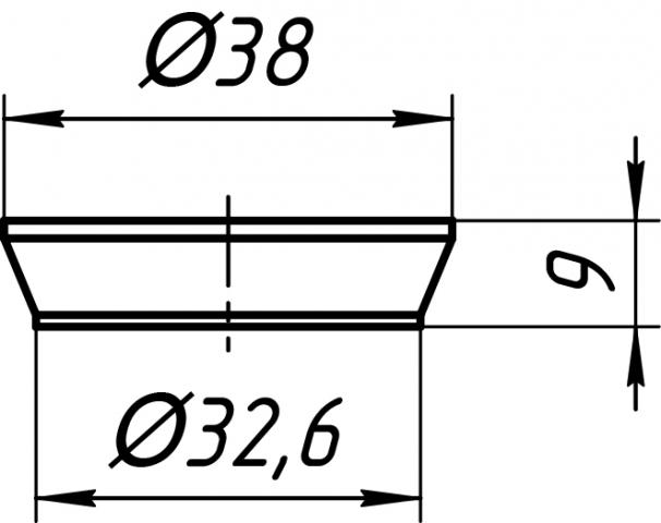 M-032 Прокладка коническая d=32 