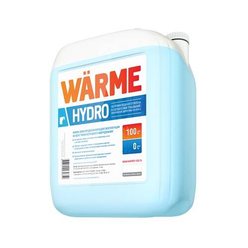 Теплоноситель WARME Hydro вода 20 л голубой