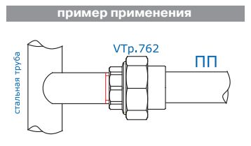 Соединитель PPR разъемный с переходом на вн. р. 25х3/4" VTp.762.0.02505