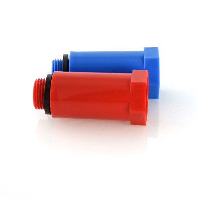 Комплект длинных полипропиленовых пробок с резьбой 1/2" (красная + синяя) VTp.792.M.04