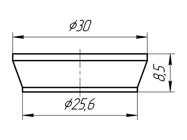 M-025 Прокладка коническая d=25 